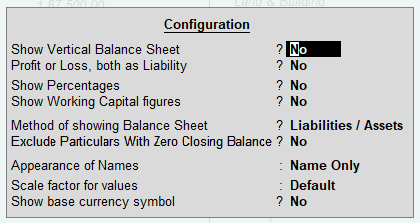 Reports on Financial Statements in TallyERP9